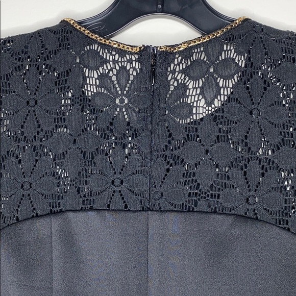 JESSICA SIMPSON Lace & Scuba Fit & Flare Dress sz2 - Picture 5 of 15